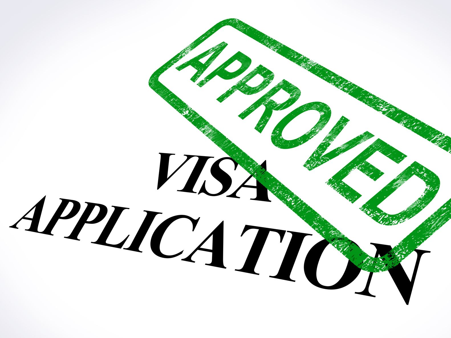 13965435 - visa application approved stamp showing entry admission authorized