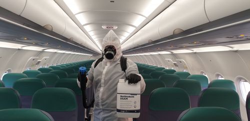 Cebu Pacific Aircraft disinfection