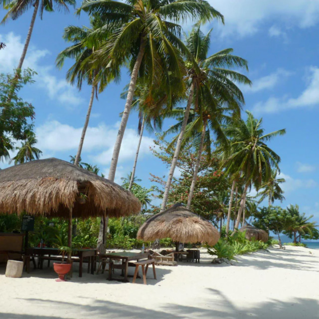 Las Cabanas Beach Resort Surrounding views with huts